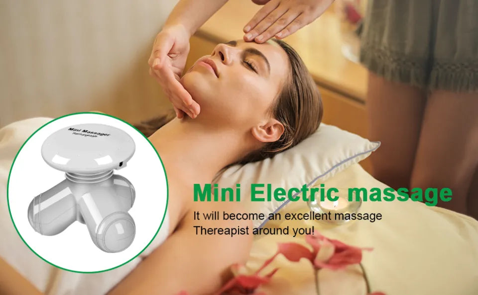 Mimo Mini Hand Electric Body Massager – Portable 3-Leg Vibration Machine (USB/Battery)
