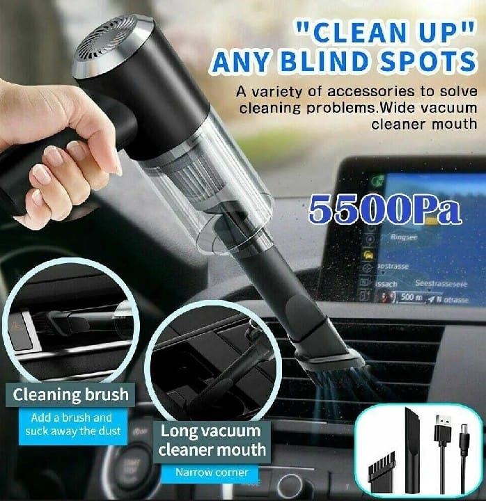 ht Vacuum Cleaner Dust Collection Lighting Mini Wet Dry Vacuum for Car Sofas Carpet Interior &Home Office Cleaning Tool Strong suction
